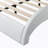 Faux Leather Upholstered Platform Bed Frame with led lighting ,Bluetooth connection to play music /RGB control,Backrest vibration massage,Curve Design, Wood Slat Support, No Box Spring Needed