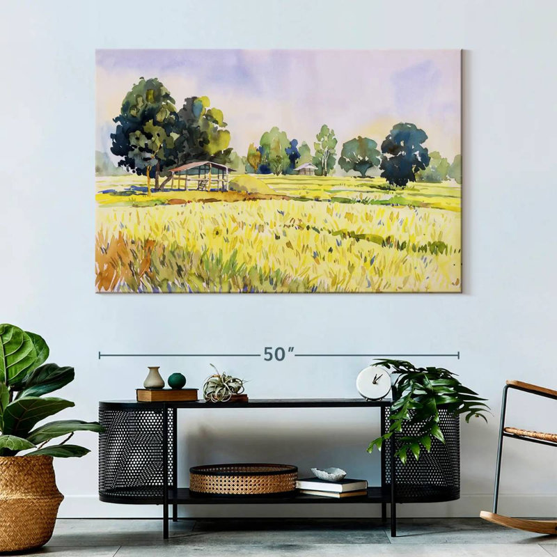 Thai Rice Field, 34" H x 51" W