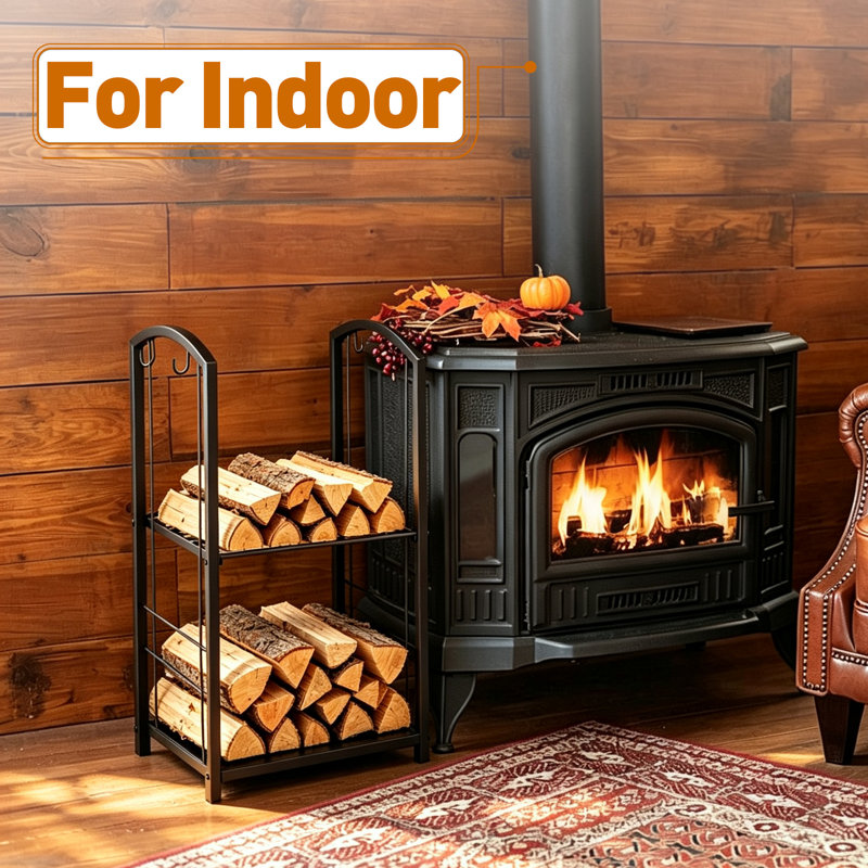 2 Tier Small Firewood Log Storage Holder