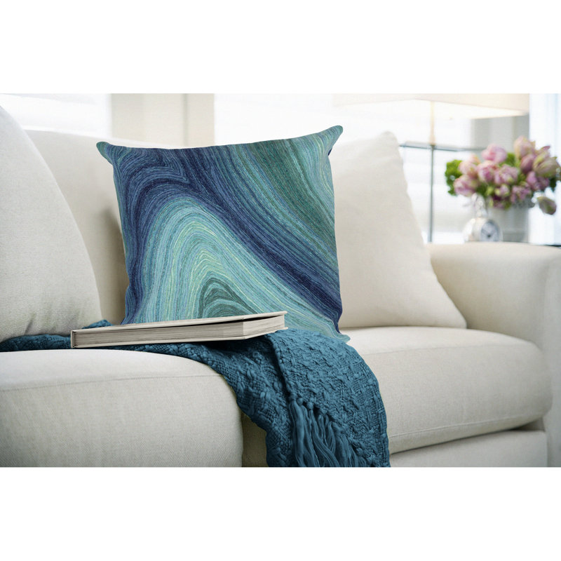 Liora Manne Visions III Ripples Indoor/Outdoor Pillow Gulf