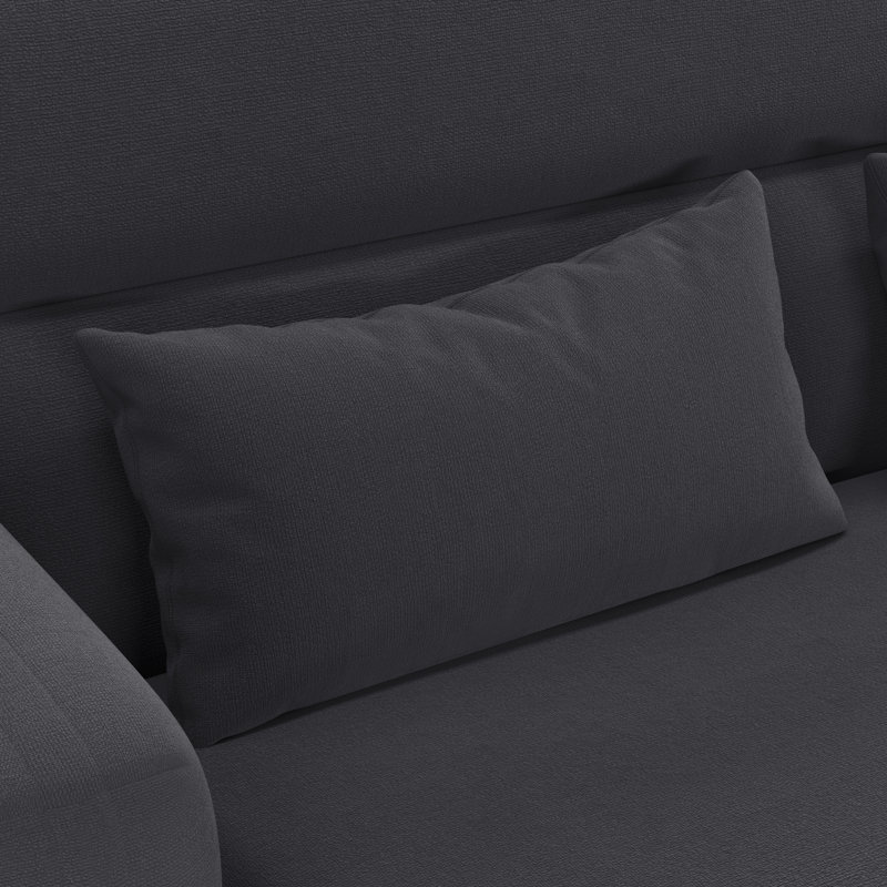 Boarisch 46.5" Upholstered Loveseat, Dark Gray