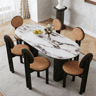 Table de salle à manger ovale