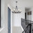 6- Light 26 inch Round Vintage Dimmable Candle Style Wagon Wheel Chandelier for Living Room, Foyer, Entryway-114212641-123752294