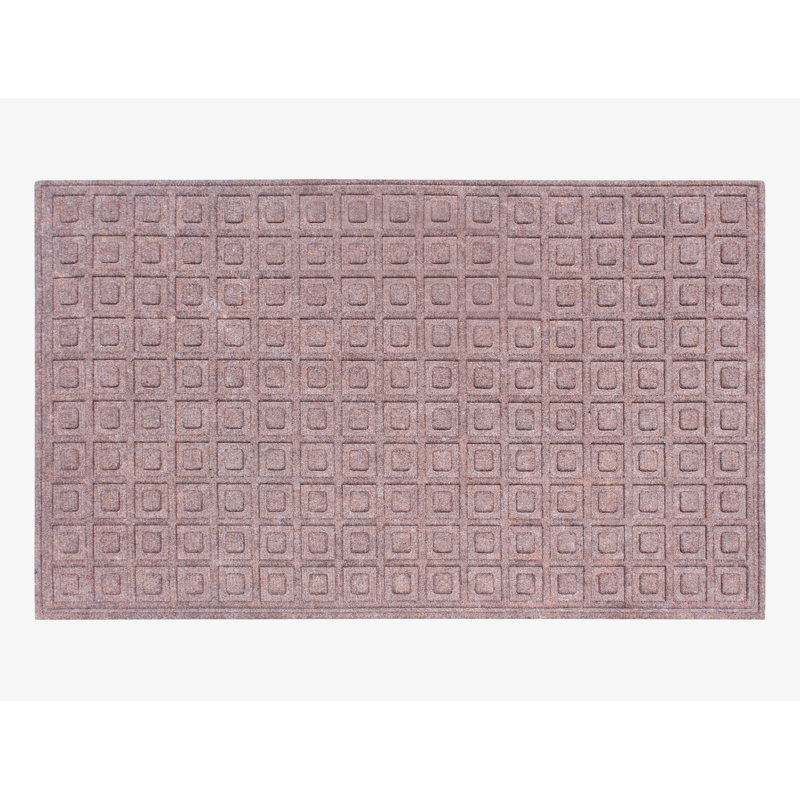 Tapis d'entrée intérieur antidérapant Eco-Poly 36 po x 24 po, Marron foncé