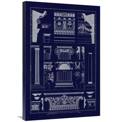 " Entablatures And Capitals Blueprint " by J. Buhlmann
