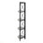 Bookshelf, Bookcase, Etagere, Corner, 4 Tier, 60"H, Office, Bedroom, Laminate, Metal, Contemporary, Modern-1292707905