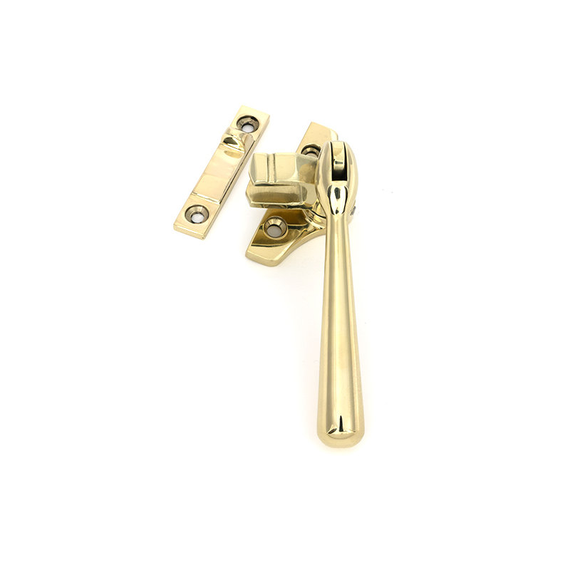 Newbury Night-Vent Locking Fastener (Steel Window), Polished Brass