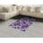 Eggplant High Density Long Fiber Poly Threads Decorative Area Rug Carpet-42031527