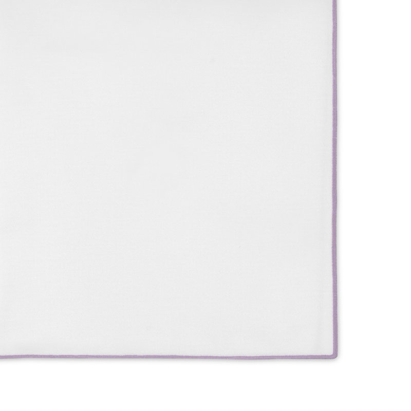 Ensemble de serviettes 6 pièces Arlo, 22 po x 22 po, Blanc / Lavande