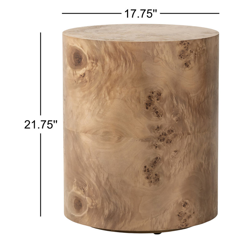 CAYA Solid Wood End Table