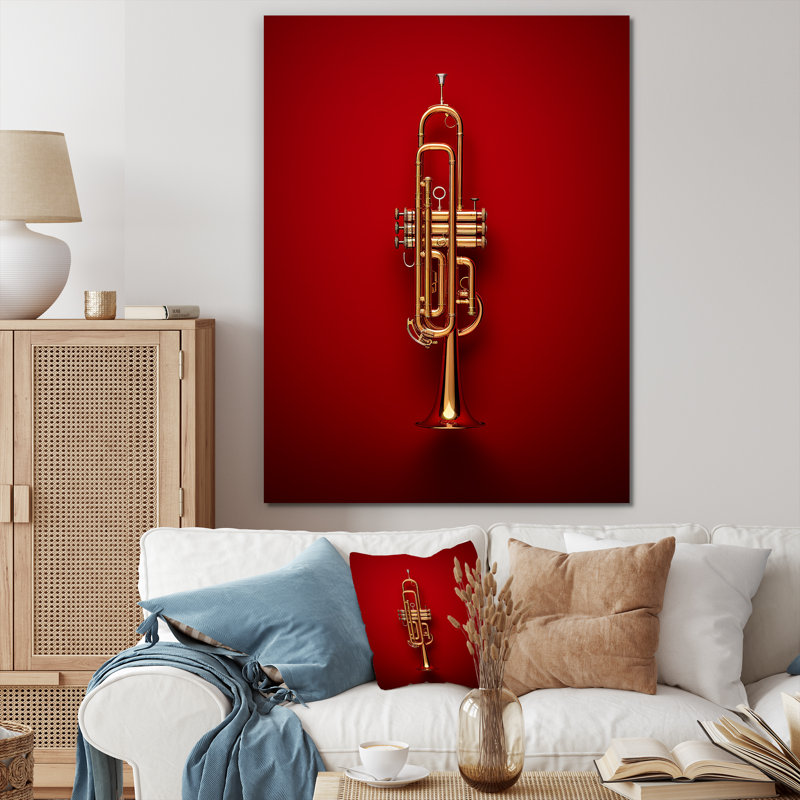 Regal Red Trumpet Triumph III sur impression sur toile, Toile tendue, H 40 po x l 30 po