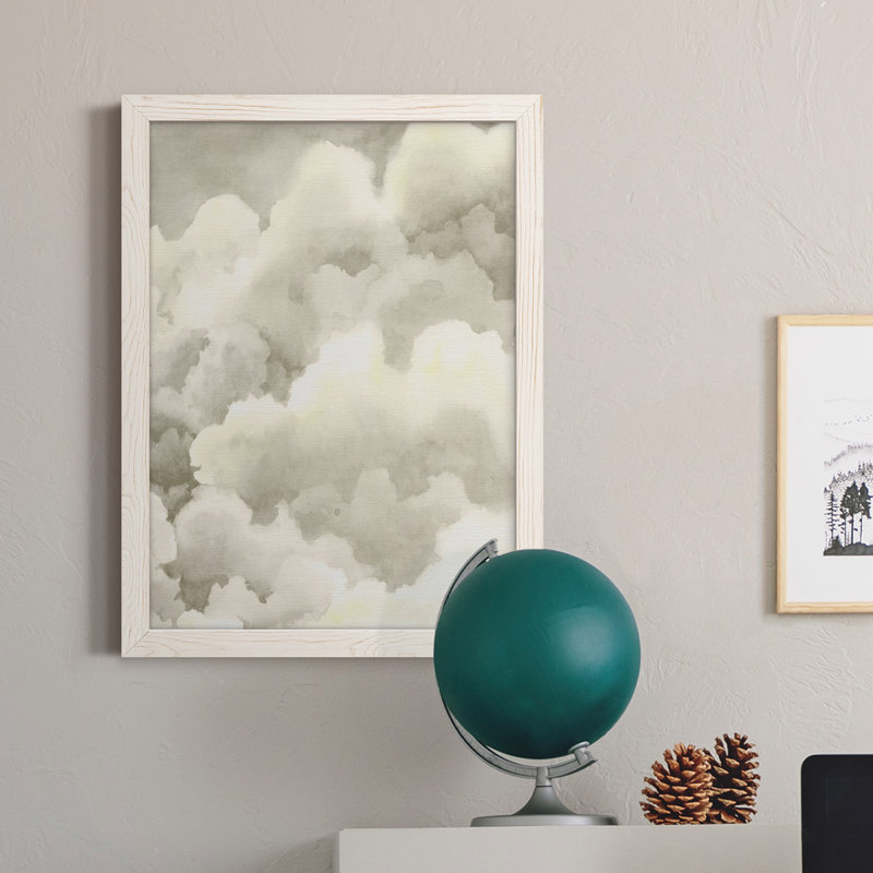 Storm Brew II - reproduction d'art sur toile, Cadre blanc, H 28 po x l 38 po x P 1 po