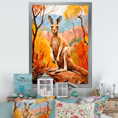 «Colorful Kangaroo Kingdom», reproduction sur toile