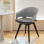 42cm H Upholstered Back Side Chair in Grey