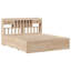 Natur Pur Bookcase Bed Without Mattress  Solid Wood Pine-1934255389-1934255365