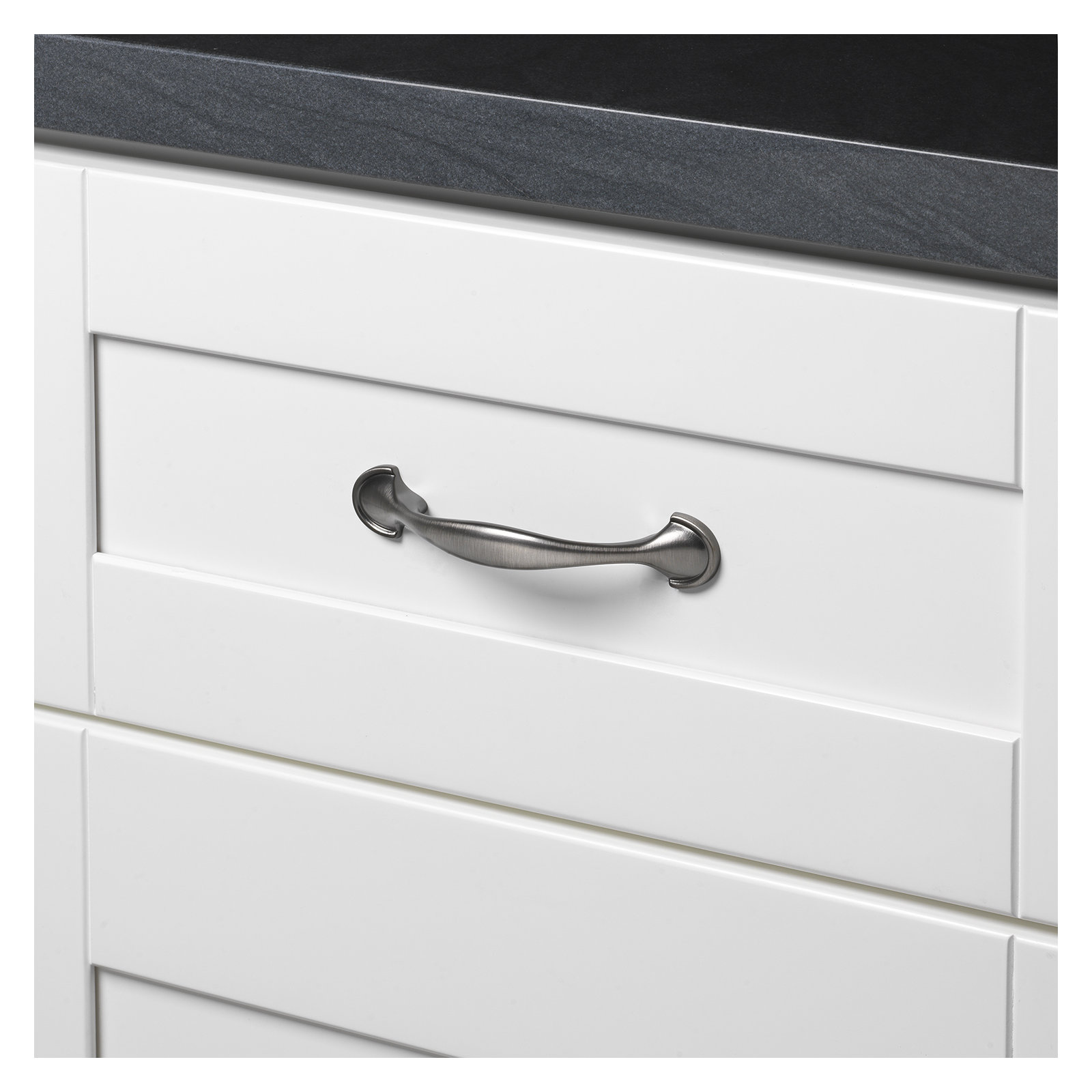 3" Center to Center Arch Pull, Satin Pewter