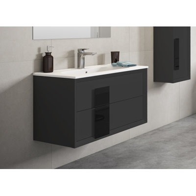 Zak 40'' Single Bathroom Vanity with Ceramic Top