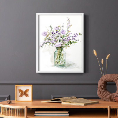 «Purple Passion I», reproduction encadrée - bois massif