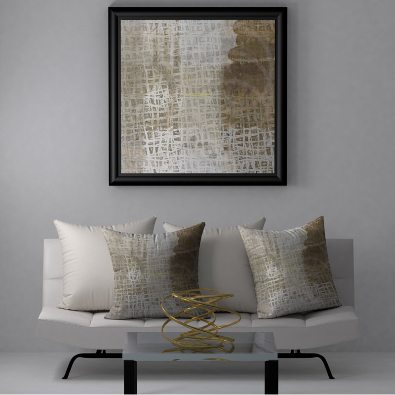 Abstract Reversible Throw Pillow, 24" x 24"