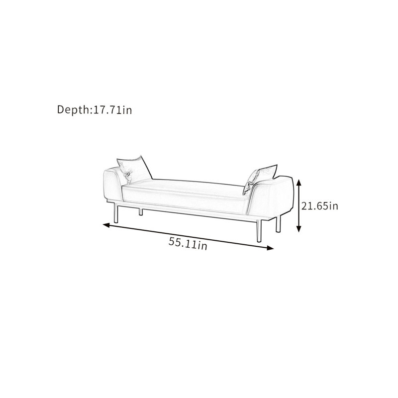 Banc de rangement Immingam, Café
