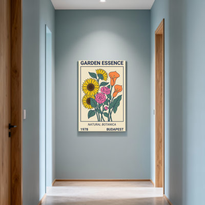 Plants &Flowers Sunflower Rose Calla Lily Botanical Garden Pattern Print