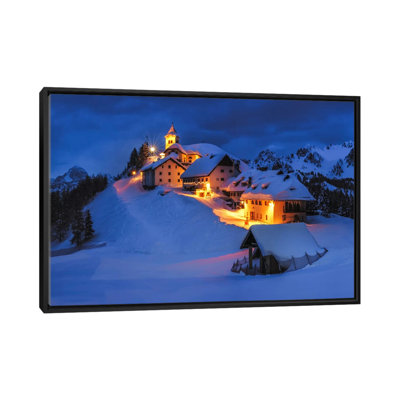 " A Blue Night, Monte Santo di Lussari, Borgo Lussari, Tarvisio, Udine, Italy " Color Photography