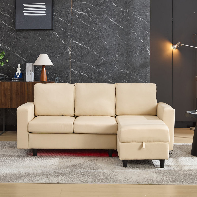 3 Seater Corner Sectional, Beige