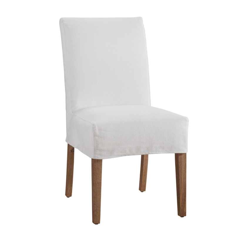 Chaise d'appoint avec housse Manhattan, Tissu écossais beige / gris 0107-84, Blanc antique givré
