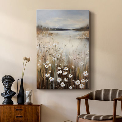 «Vintage Floral Print», imprimé de motifs sur toile - galerie Cavas