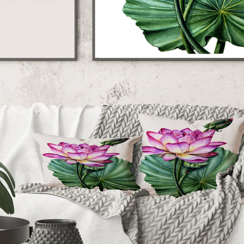 Floral Throw Pillow