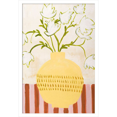 Yellow Vase Print by Design Fabrikken