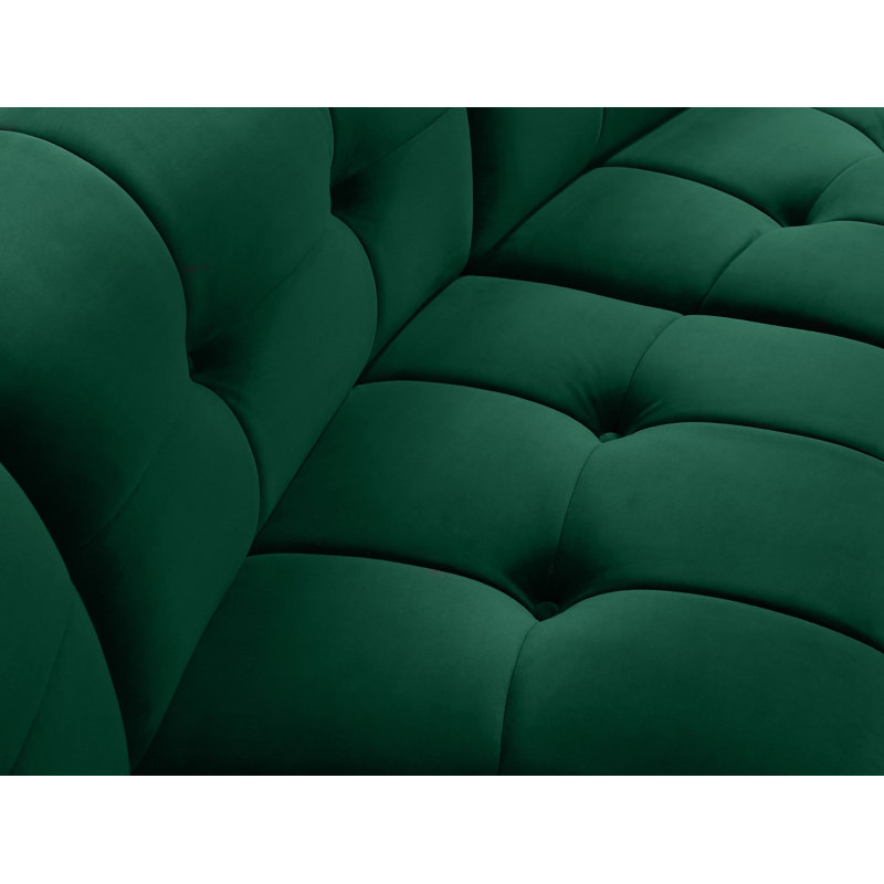 Jedson Velvet Side Chair, Green Velvet