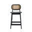 Upholstered Counter Stool with Solid Wood Frame-1646108532-1646108533