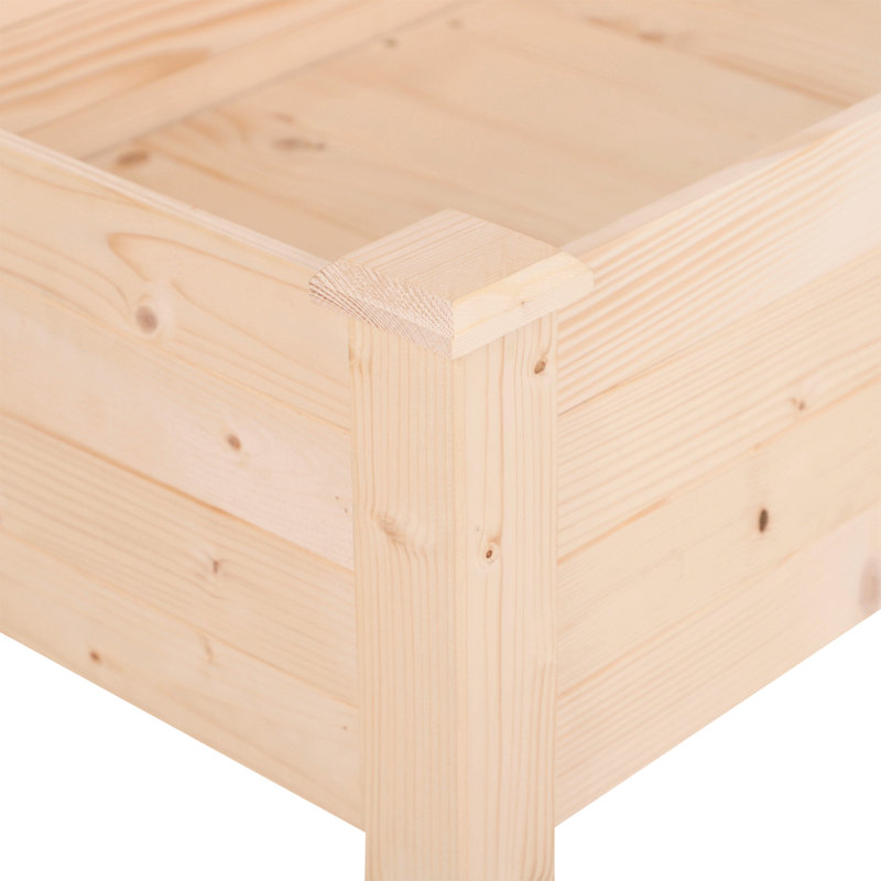Lit de jardin surélevé avec pieds Outsunny, H 30 po x l 48 po x P 22,25 po, Naturel