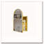 Pharmacie de coin en métal avec miroir arqué, tablettes en verre réglables, rangement de salle de bain peu encombrant pour les petits espaces-1351514688