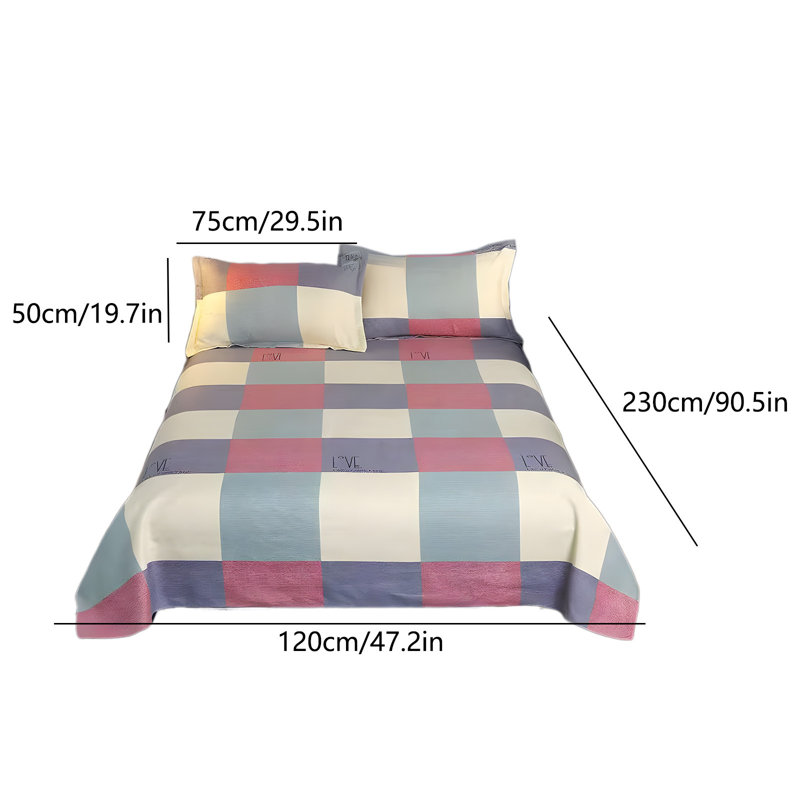 Pillow Cover Bedding Sets -All Season Bedding Sheet Comforters Sets With Pillow Cases 3 Pcs Bed Set Down Sheet Set Shrinkage And Fade Resistants Easy