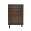  Armoire de rangement haute en bois avec 5 tiroirs et pieds fuselés, organisateur de chambre à coucher-1002031932