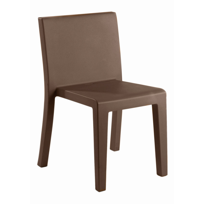Chaise de patio empilable Jut, Bronze