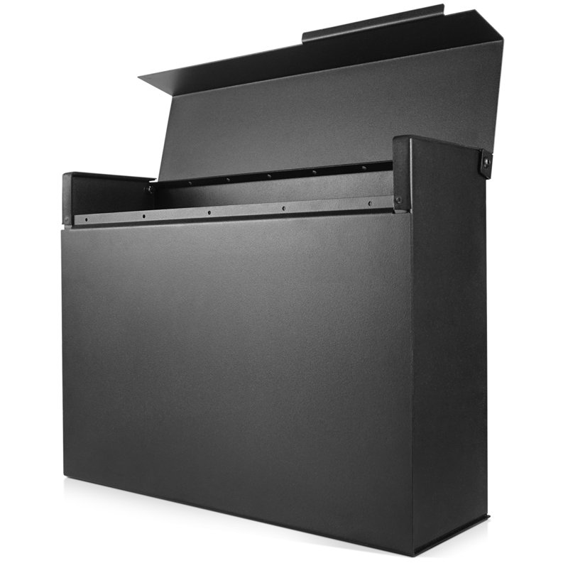 Boîte aux lettres murale, Noir 1, H 11 po x l 14,6 po x P 4,50 po