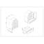 Arched Display Cabinet with Tempered Glass Doors, Storage Cabinet, Accent Cabinet with Drawers-1484042634