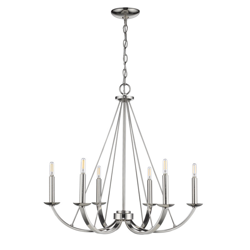 Lustre empire unique à 6 lumières Nollet