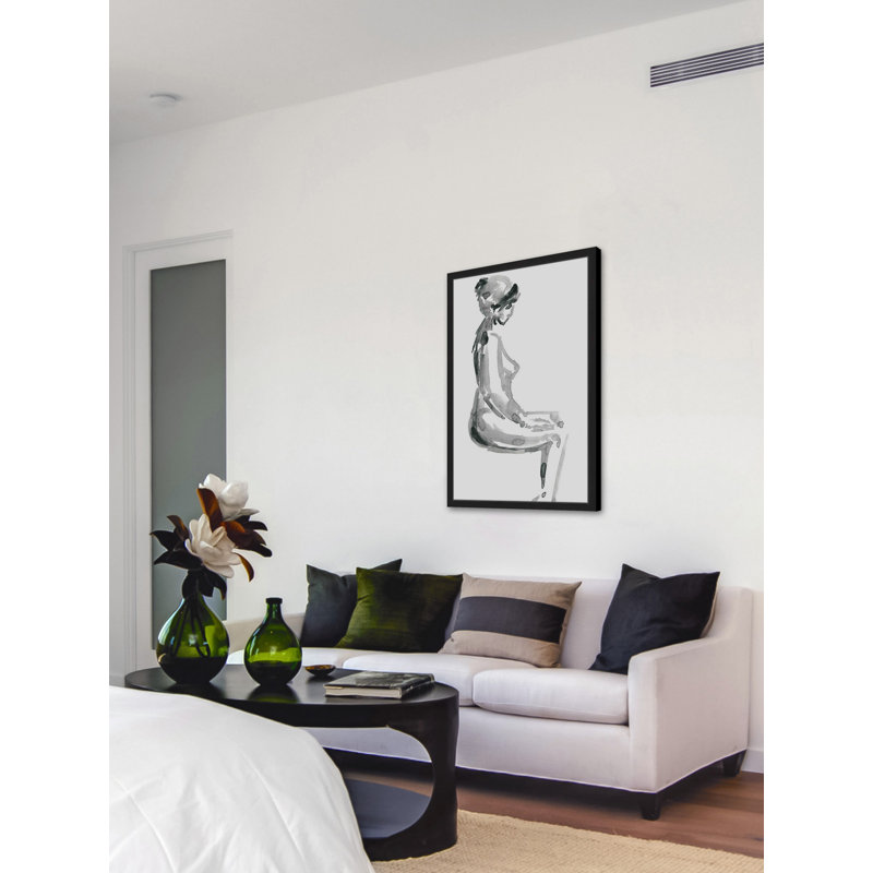 «Simple Meditation», reproduction encadrée, H 18 po x l 12 po x P 1,5 po