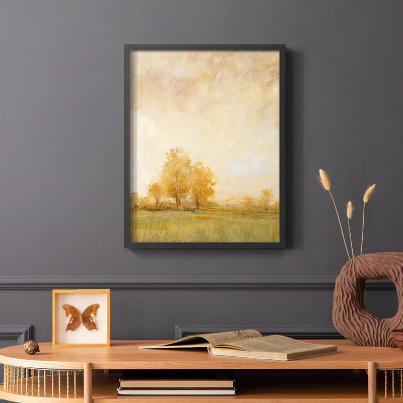 «Carefree Day II», reproduction encadrée - bois massif, Cadre simple noir, H 20 po x l 16 po