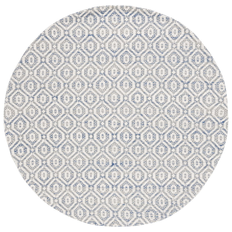 Marbella Hand Woven Performance Geometric Rug, Round 6'