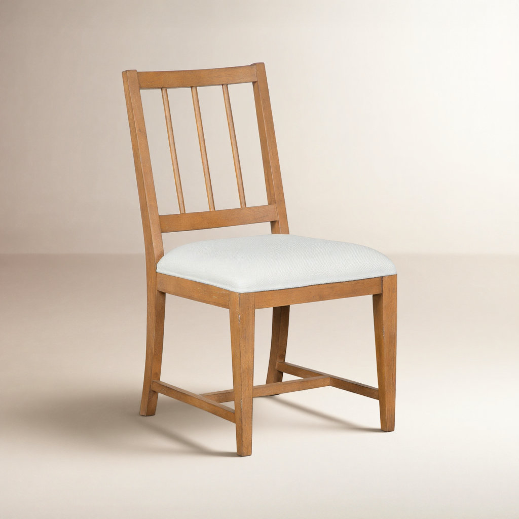 Melita Oak Dining Chair, White