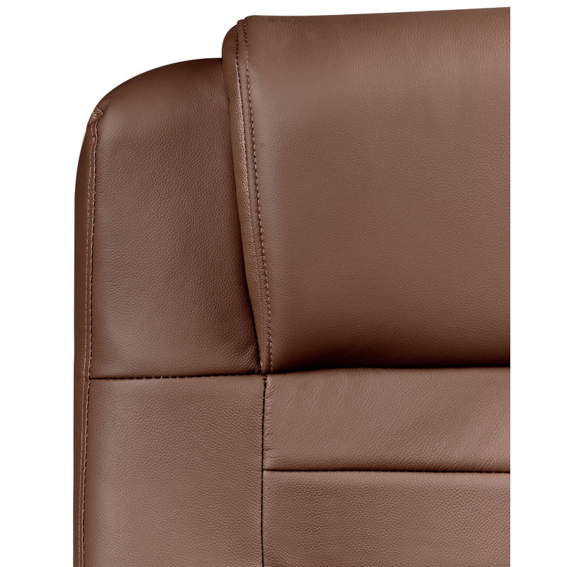 Office Chair with Headrest, Dark Brown