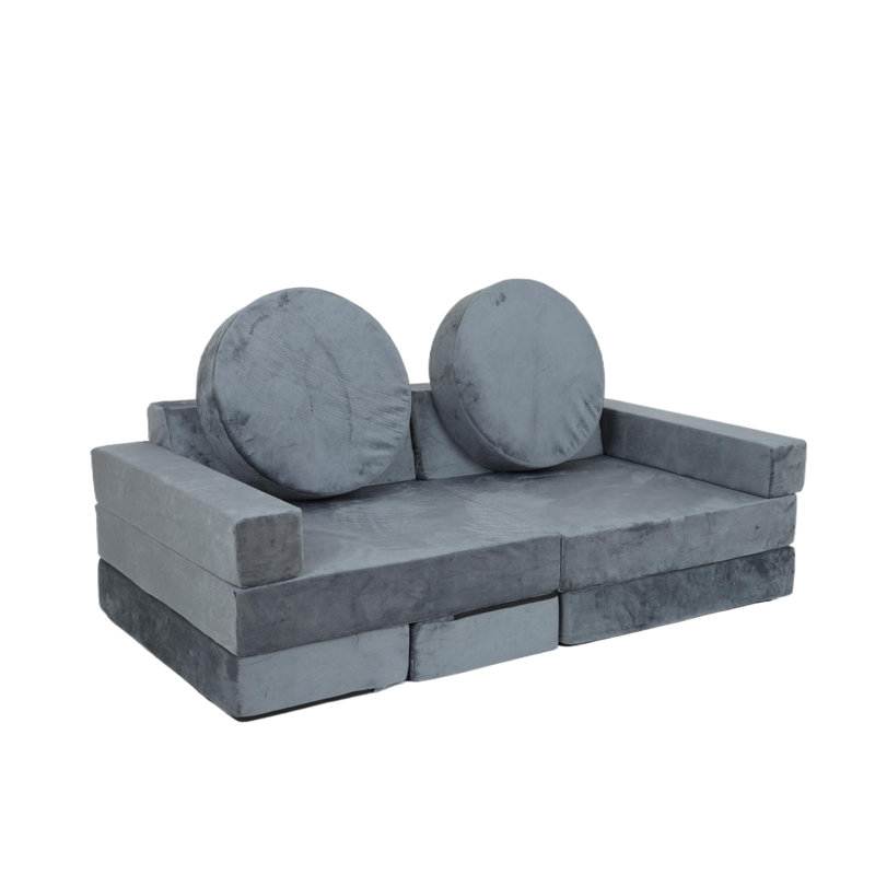Ensemble de 14 pièces modulaires pour canapé et jeu pour enfants, blocs de construction en mousse convertibles pour tout-petits
