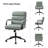 Anagrace Leather Upholstered Swivel Tilt Task Office Chair-541511607