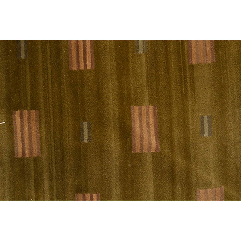 Wool Ikat Area Rug in Brown