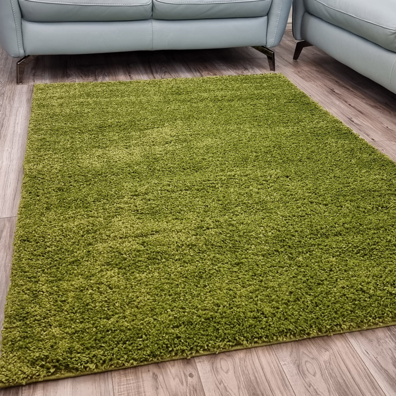 Krisalyn Solid Colour Shag Area Rug, Rectangle 60 x 110cm